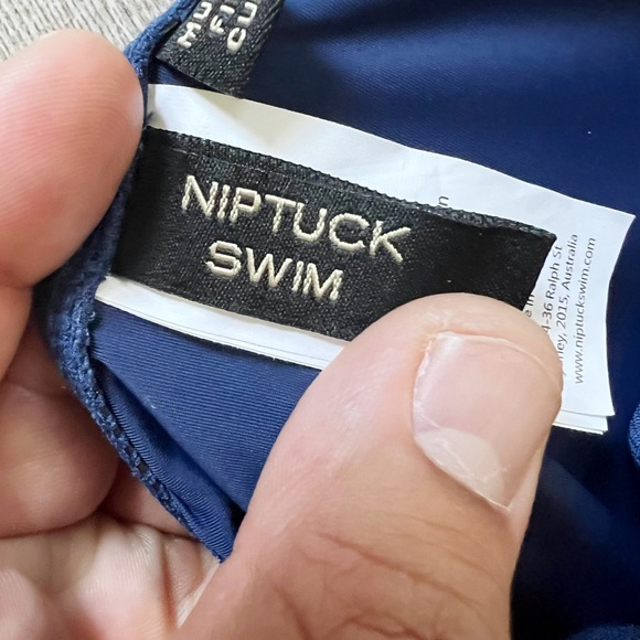 Nip Tuck Anchor Joanne Twist Front Tummy Control One 1 Piece Swimsuit - Picture 8 of 10